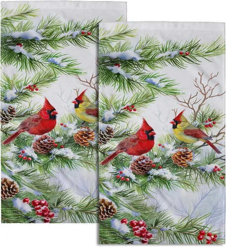 Miniatura 14 de Giwawa Juego de 2 toallas de mano vintage con diseño de oso y ciervo, diseño de alce y árbol, toalla de cara súper suave para baño, cocina, hombre