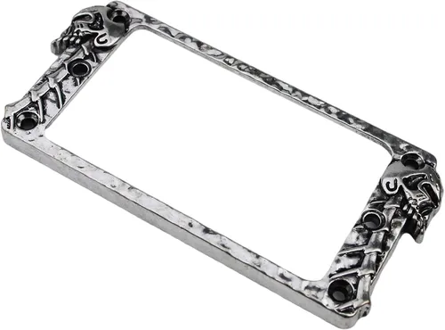 Miniatura 3 de Guyker Cubierta Humbucker Plana de Metal, Juego de Anillos de Montaje para Pastilla - Marco de Pastillas de Puente y Mástil, Pieza de Repuesto