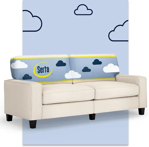 Miniatura 31 de Serta Palisades Sofás Tapizados para Sala, Sofá de Diseño Moderno, Tela, Beige