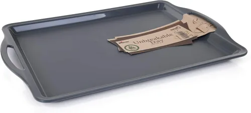 Miniatura 9 de Mintra Home Bandeja de servir duradera (1 unidad, verde) – Plato con asa de 14 pulgadas 'verde
