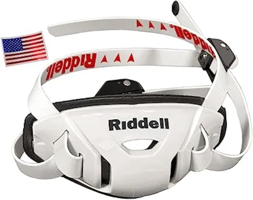 Miniatura 4 de Riddell SpeedFlex Hard Cup Cam-Loc Chinstrap + calcomanía para casco de la bandera de Estados Unidos