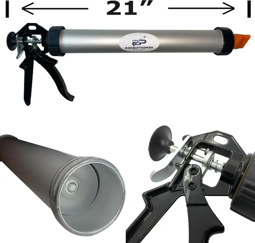 Miniatura 4 de Productos excepcionales – EP26 – Pistola de rejuntado de punteros – Capacidad de 26 onzas – Tirador de gatillo 12:1 – Uso para ladrillo, piedra