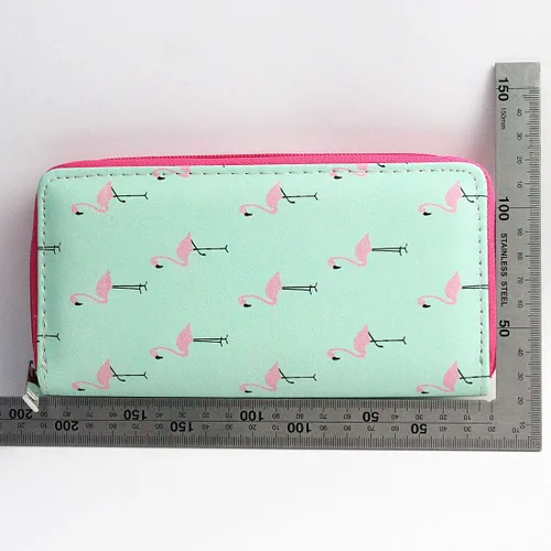 Miniatura 2 de Monedero y cartera largo con diseño de unicornio arcoíris