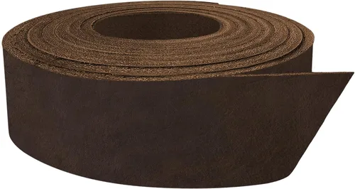 Miniatura 8 de Trabajo europeo de cuero de 5-6 oz. (0.079-0.094 in) Tamaño de los cinturones de cuero curtido vegetal: 1-1/2 x 40 pulgadas, correas de cuero