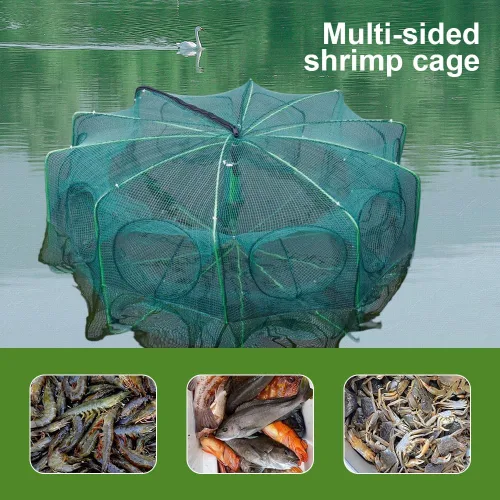 Miniatura 2 de La trampa de pesca plegable mágica, 2025 Premium The Magic Fishing Trap Kits de pesca, red de pesca para pececillos, camarones, cangrejos