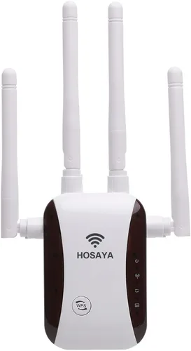 Miniatura 2 de Extensor WiFi repetidor WiFi amplificador de señal para área de hasta 10000 pies cuadrados y 50 dispositivos, antena WiFi externa x 4, puerto RJ45 x