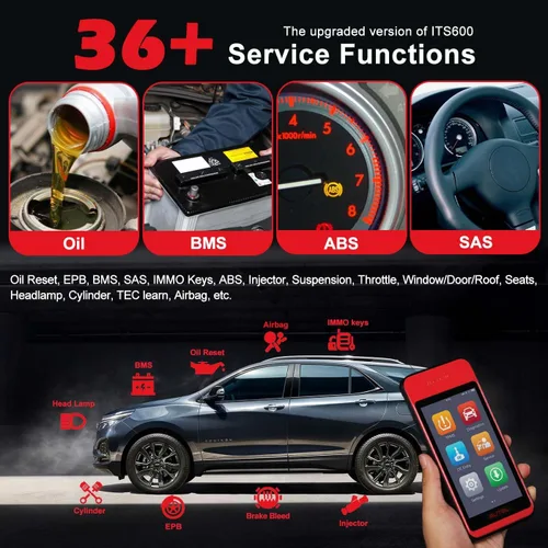 Miniatura 3 de Autel MaxiTPMS ITS600Pro herramienta de programación TPMS con TPMS completo, actualización 2025 de ITS600, todos los diagnósticos del sistema