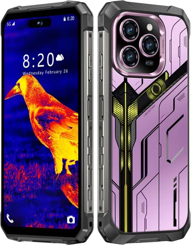 MMY 32+1TB Teléfono celular desbloqueado resistente Armor, teléfono inteligente de 6.99" HD con fotografía de visión nocturna de 68+108MP, 22000mAh,