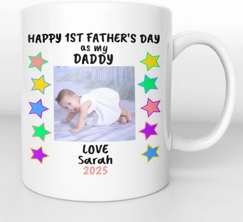 Miniatura 3 de Taza personalizada para papá por primera vez, taza de café para el primer día del padre, primera vez, regalo para papá nuevo, idea del día