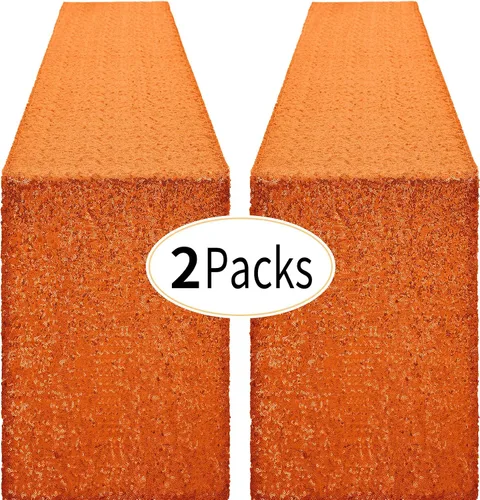 Miniatura 11 de Pufogu - Camino de mesa de lentejuelas brillantes de 12 x 72 pulgadas para fiestas de cumpleaños, decoración de bodas, despedidas de soltera