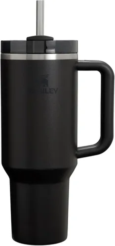 Miniatura 141 de Stanley Quencher H2.0 - Vaso de acero inoxidable con asa, pajilla y tapa FlowState giratoria de 3 posiciones; aislamiento térmico, sin BPA; apto