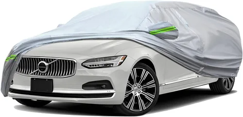 Miniatura 46 de TUCAREST - Funda de auto completa de 6 capas de alta calidad, diseño de cremallera de carcasa dura, impermeable, resistente a la intemperie