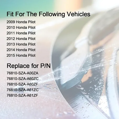 Miniatura 6 de Kit de boquillas de limpiaparabrisas delantero para Honda Pilot 2009 2010 2011 2012 2013 2014 2015 76810-SZA-A01ZA limpiaparabrisas con manguera