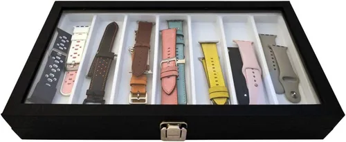 Miniatura 8 de Caja de almacenamiento de cuero organizador para correas y accesorios de Apple Watch