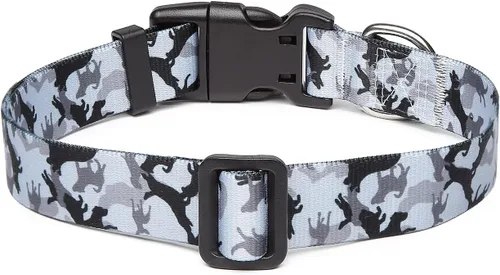 Miniatura 72 de Mercano Collar ajustable para perro, patrones de diseño especial, nailon suave, cómodo y resistente, collar para mascotas para perros pequeños