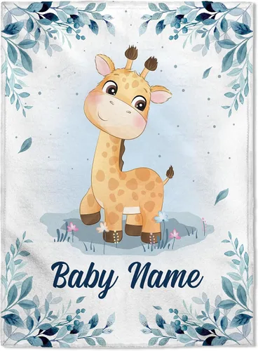 Miniatura 14 de FLOCHIL Manta de bebé personalizada para niños, manta de bebé personalizada con nombre, manta de bebé occidental personalizada, regalo para baby