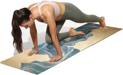 Miniatura 8 de Shakti Warrior Tapete de yoga plegable de goma natural para viajes, tapete antideslizante ecológico de alta calidad, ideal para yoga, pilates
