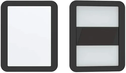 Miniatura 2 de LyCloud Espejo magnético para casillero de 5 ¼ x 7 pulgadas, parte trasera magnética que se adhiere a cualquier superficie de metal ferroso, espejo