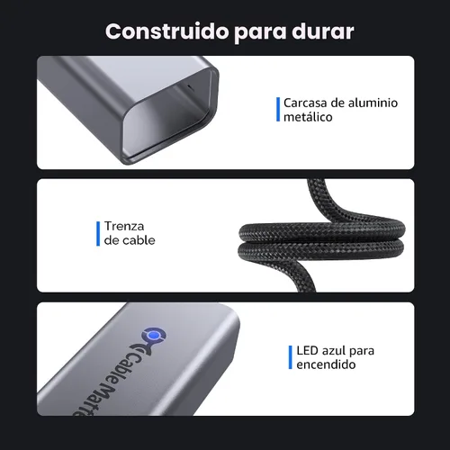 Miniatura 5 de Cable Matters Adaptador USB C a Ethernet de 5 Gb, velocidad de red de 5 Gigabit, adaptador USB C a Ethernet compatible con USB4, Thunderbolt 4/5
