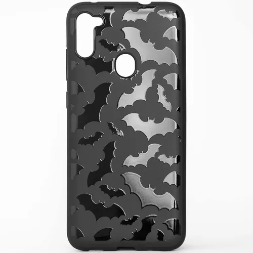 Miniatura 15 de Funda de teléfono negra mate compatible con Samsung Galaxy S22 Ultra 5G 2022 – Funda de goma a prueba de golpes, lindos murciélagos, espeluznante