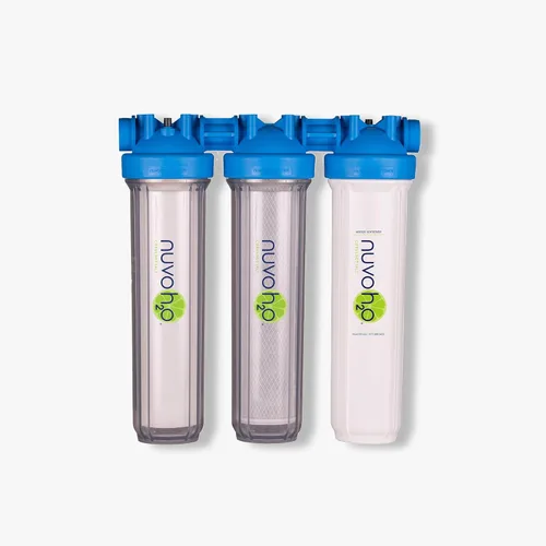 Miniatura 8 de NuvoH2O Sistema avanzado de filtro de agua de 3 etapas a base de cítricos, sin sal + suavizante de agua con filtración de cloramina y hierro, agua