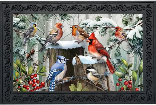 Miniatura 10 de Briarwood Lane - Felpudo de pájaros del invierno con cardenales