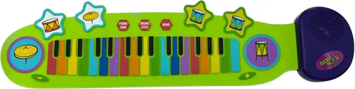 Miniatura 3 de MUKIKIM Jr Piano and Drum Duo - Piano flexible portátil y almohadilla de batería juguete para niños a partir de 3 años. Juego educativo