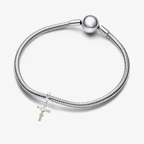 Miniatura 2 de Abalorio colgante religioso con dije de cruz con Dios, todas las cosas son posibles, se adapta a pulseras Pandora