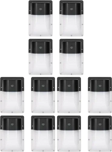 Miniatura 7 de kadision Mini paquete de pared LED con fotocélula del atardecer al amanecer, 13 W, 5000 K, 1430 lm (equivalente incandescente de 100 W), accesorio