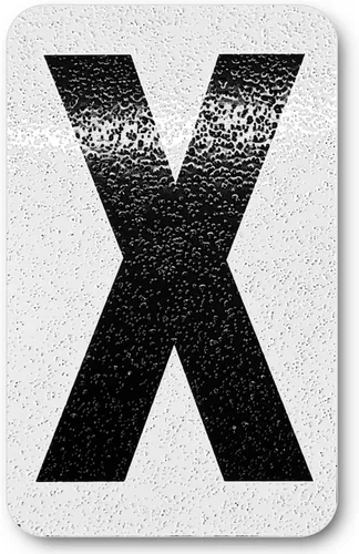 Miniatura 82 de Despegar y pegar individuales, números y letras de aluminio reflectantes, se adhiere al hormigón, madera, metal, azulejos, ladrillo, vidrio