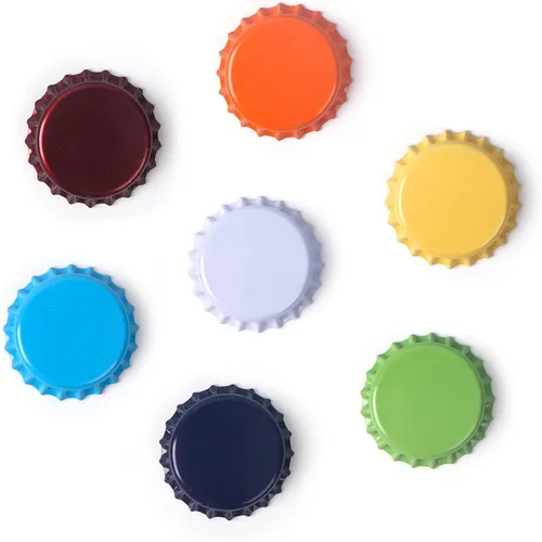 Newflager 315 tapas para botellas de cerveza coronas absorbentes de oxígeno, ideales para HomeBrew, 7 colores surtidos
