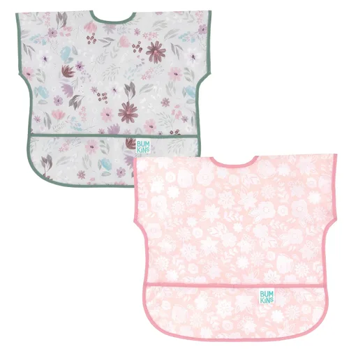 Miniatura 12 de Bumkins impermeable Manga babero, 6-24 meses, Cacti Verde cactus