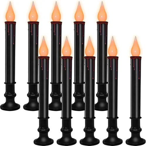 Miniatura 11 de Velas de ventana operadas por batería SUNSGNE, velas de ventana sin llama con sensor del atardecer al amanecer para decoración navideña de mesa