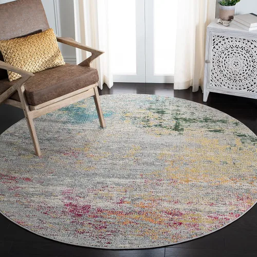 Miniatura 27 de SAFAVIEH Madison Collection - Alfombra de pasillo de 2 pies 2 pulgadas x 6 pies, beige y gris, no desprende pelusa y de fácil cuidado