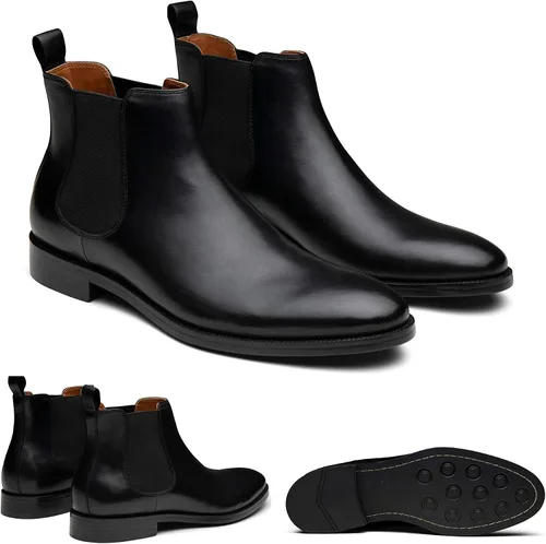 Miniatura 2 de Dunross Sons Botas Chelsea casuales de vestir para hombre zapatos elegantes para hombre botas casuales para hombre con plantilla Ortholite