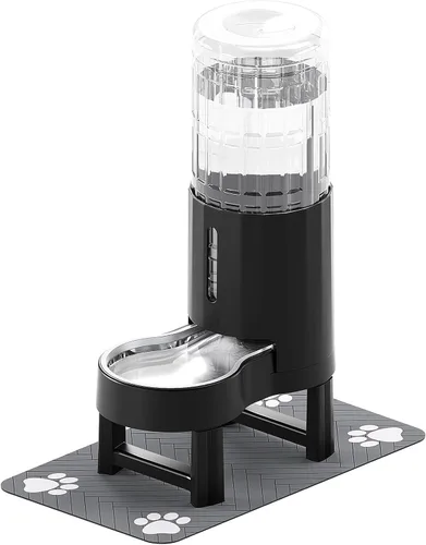 Miniatura 27 de CZPET Dispensador automático de agua de 7L para perros y gatos con cuenco de acero inoxidable, dispensador de agua por gravedad, 100% libre de BPA