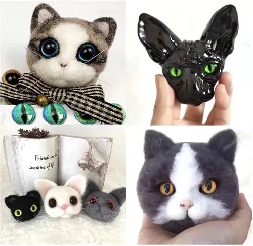 Miniatura 4 de Cabujón de cristal para ojos, 100 unidades, para hacer muñecas de arcilla, esculturas, accesorios para manualidades, hallazgos de bricolaje, 009