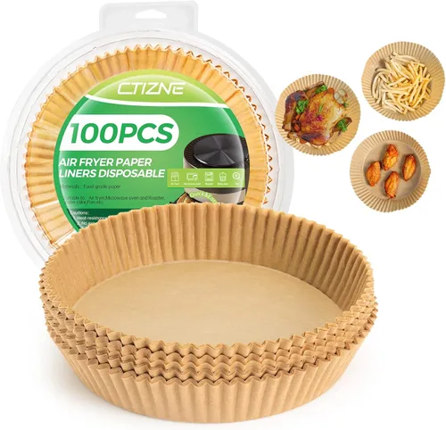 Miniatura 19 de Revestimientos desechables para freidora de aire - 500 piezas de papel de pergamino de 20 cm cuadrado para freidora de aire, revestimientos