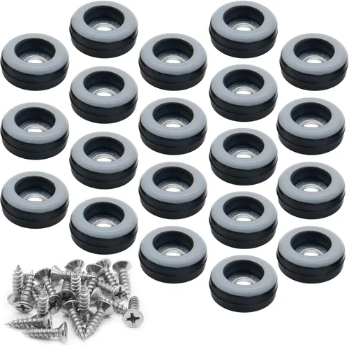 Miniatura 8 de 20 deslizadores de muebles de 1 pulgada, protectores de suelo de PTFE para sillas autoadhesivas para muebles para suelos de madera dura, alfombras