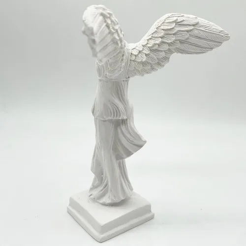 Miniatura 5 de Estatua de diosa griega con alas, diosa de la victoria, 5.5 x 3.9 x 2.9 pulgadas, mitología griega, escultura clásica de resina de diosa