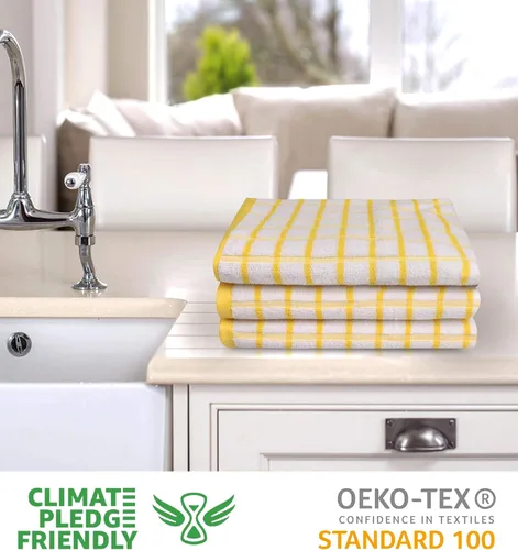 Miniatura 107 de Urban Villa Toallas de cocina 100% algodón para cocina (juego de 6) 20"x30" toallas de cocina altamente absorbentes, juego de ropa de cocina