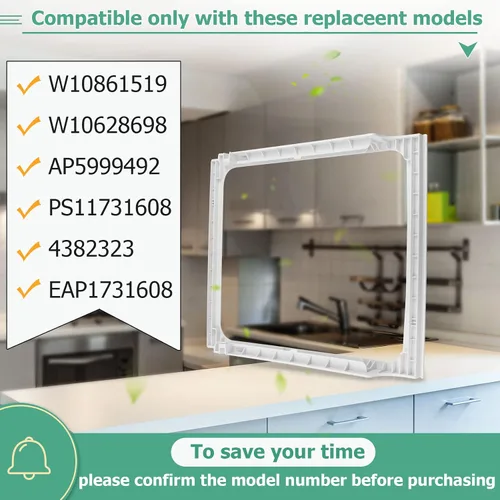 Miniatura 5 de [Actualizado] W10861519 Colgador de cajón de embutidos (sin vidrio), estante de cajón de carne compatible con refrigerador Whirlpool