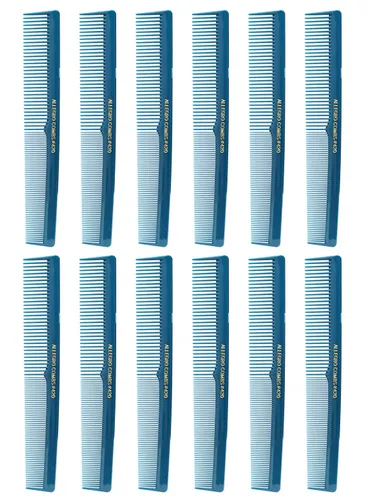 Miniatura 10 de Allegro Combs Juego de 420 peines para el cabello, 12 unidades, peluquero de goma de nitrilo, bolsillo y peines de peinado para estilistas, gris
