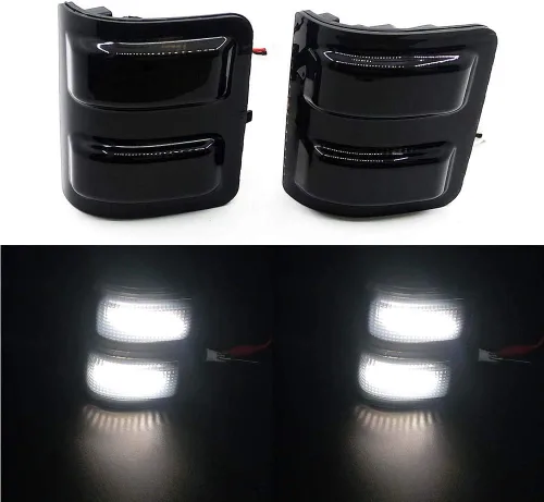 Miniatura 8 de Xinctai Juego de luces LED para espejo lateral Switchback, señal de giro para Ford F150 2013-2014, Ford F250 F350 F450 F550 Super Duty 2008-2016