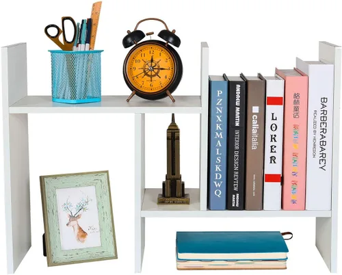 Miniatura 9 de PAG Organizador de Escritorio Estante de Escritorio Estantería Ajustable de Encimera Estantes de Mesa Pequeños Organizador de Libros Organización