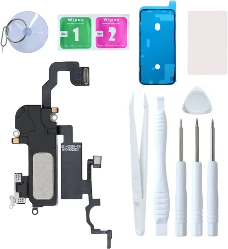 Miniatura 7 de Para iPhone 11 Auricular Reemplazo de altavoz y auricular Pieza de oído Sensor de luz de proximidad Cable flexible con herramientas de reparación