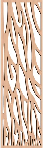 Miniatura 18 de 9 3/8"W x 24 3/8"H x 1/4"T Bristol Decorativos Paneles de Pared de Madera Calado, Cereza