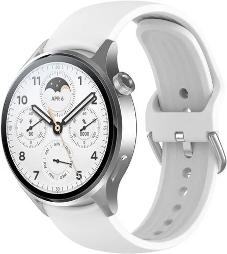 Miniatura 13 de Senter Correa de repuesto de liberación rápida de goma suave de 0.866 in para reloj inteligente Xiaomi S1 pro