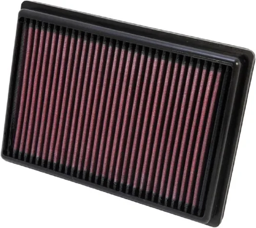 K&N Filtro de aire del motor: reutilizable, limpia cada 75,000 millas, lavable, Premium, Filtro de aire de repuesto para automóvil: Compatible