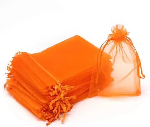 Miniatura 26 de 50 bolsas de organza transparentes de 3 x 4 pulgadas, pequeñas bolsas de regalo de joyería con cordón para bodas, fiestas, bolsas de dulces